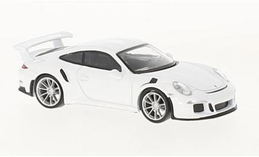 Diecast model cars Porsche 911 GT3 RS white 2016 1/64 Spark