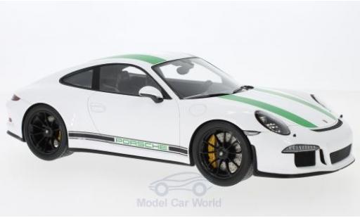 Diecast model cars Porsche 911 R white 2017 1/18 Spark