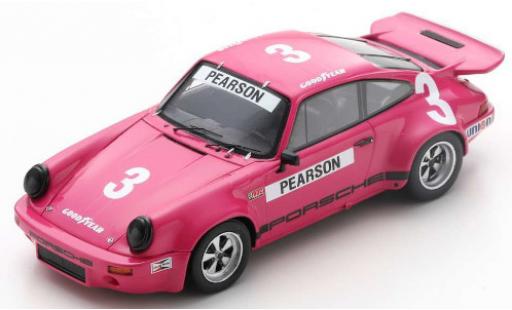 Diecast model cars Porsche 911 RS 3.0 No.3 IROC Daytona 1974 D.Pearson 1/43 Spark