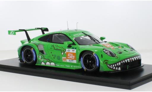 Diecast model cars Porsche 911 RSR -19 No.56 Project 1 - AO 24h Le Mans 2023 1/18 Spark