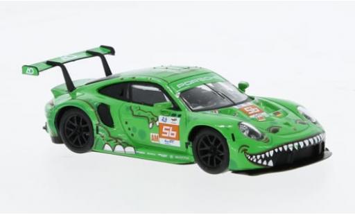 Diecast model cars Porsche 911 RSR -19 No.56 Project 1 - AO 24h Le Mans 2023 1/64 Spark