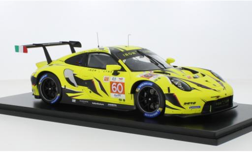 Diecast model cars Porsche 911 RSR -19 No.60 Iron Lynx 24h Le Mans 2023 1/18 Spark