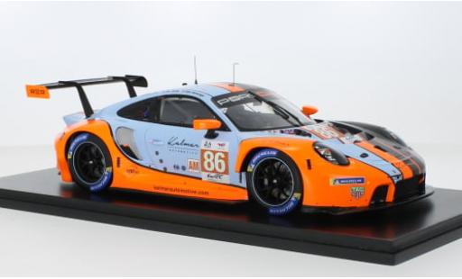 Diecast model cars Porsche 911 RSR -19 No.86 GR Racing 24h Le Mans 2023 1/18 Spark