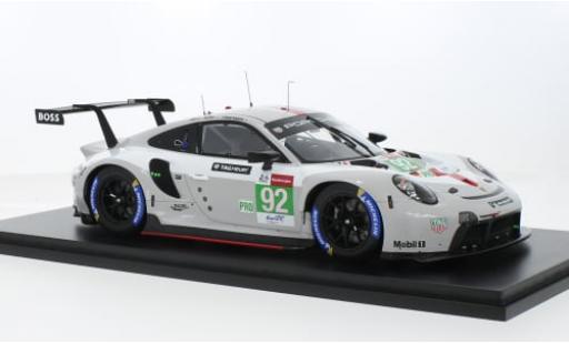Diecast model cars Porsche 911 RSR -19 No.92 GT Team 24h Le Mans 2021 1/18 Spark
