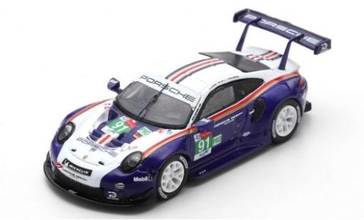 Diecast model cars Porsche 911 RSR No.91 GT Team 24h Le Mans 2018 R.Lietz/G.Bruni/F.Makowiecki 1/43 Spark