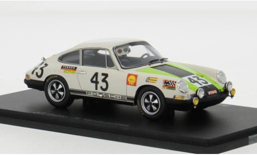 Diecast model cars Porsche 911 T T No.43 24h Le Mans 1968 1/43 Spark