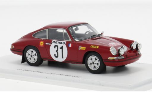 Diecast model cars Porsche 911 S S Rally Monte Carlo 1969 #31 1/43 Spark