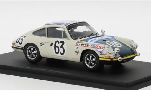 Diecast model cars Porsche 911 T T 24h Le Mans 1969 #63 1/43 Spark