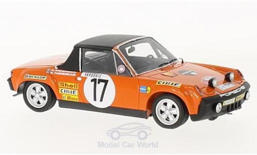 Diecast model cars Porsche 914/6 Base /6 No.17 Rally Monte Carlo 1971 A.Andersson/B.Thorszelius 1/43 Spark