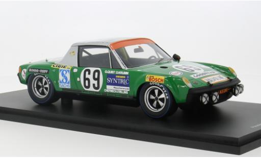 Diecast model cars Porsche 914/6 Base /6 No.69 24h Le Mans 1971 1/18 Spark
