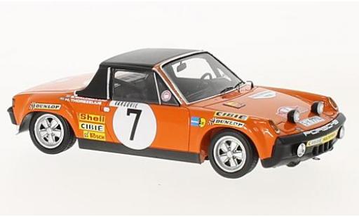 Diecast model cars Porsche 914/6 Base /6 No.7 Rally Monte Carlo 1971 B.Waldegard/H.Thorszelius 1/43 Spark