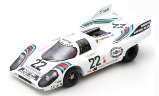 Diecast model cars Porsche 917 1971 K No.22 24h Le Mans H.Marko/G.van Lennep 1/18 Spark