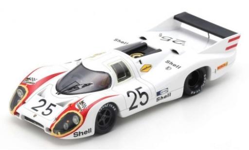 Diecast model cars Porsche 917 1970 LH RHD No.25 KG Salzburg 24h Le Mans V.Elford/K.Ahrens 1/43 Spark