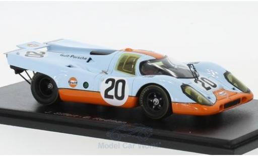 Diecast model cars Porsche 917 1970 K No.20 Gulf- Gulf 24h Le Mans B.Redman/J.Siffert 1/43 Spark