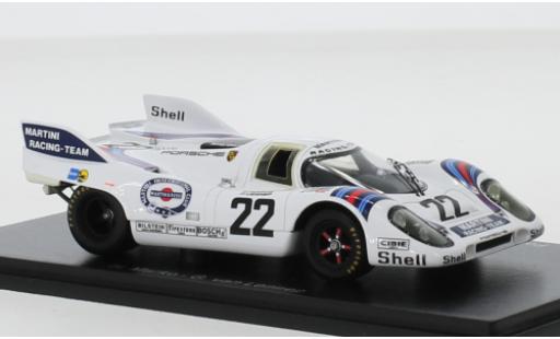 Diecast model cars Porsche 917 1971 K RHD No.22 Martini 24h Le Mans H.Marko/G.van Lennep 1/43 Spark