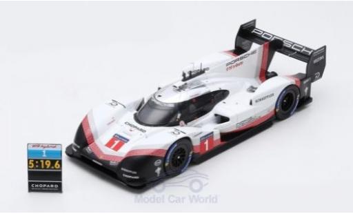 Diecast model cars Porsche 919 EVO Hybrid Tribute No.1 2018 N&Atilde;&frac14;rburgring Nordschleife Lap Record T.Bernhard 1/18 Spark