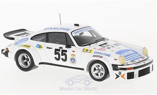 Diecast model cars Porsche 934 1977 No.55 Danone 24h Le Mans J.Fernandez/E.Baturone/R.Tarradas 1/43 Spark