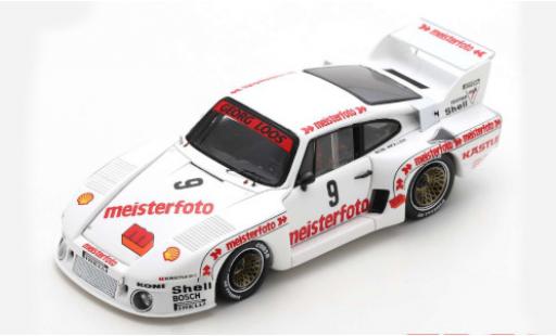 Diecast model cars Porsche 935 1980 /80 No.9 Meisterfoto Farbbilder DRM Mainz-Finthen B.Wollek 1/43 Spark
