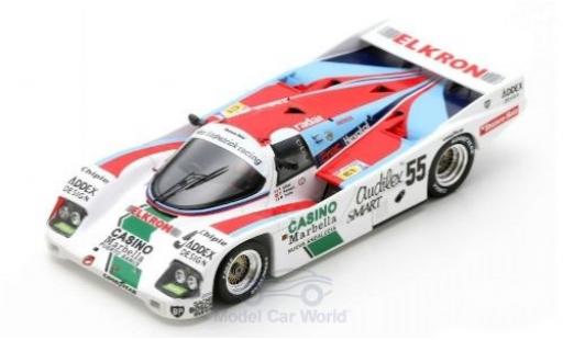 Diecast model cars Porsche 956 1986 /62 C RHD No.55 24h Le Mans F.Alliot/P.Romero/M.Trolle 1/43 Spark