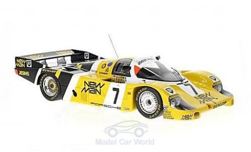Diecast model cars Porsche 956 1985 No.7 Joest Racing New Man 24h Le Mans K.Ludwig/J.Winter/P.Barilla 1/18 Spark