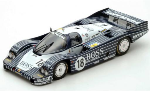 Diecast model cars Porsche 956 1983 RHD No.18 Obermaier Racing Boss 24h Le Mans J.L&Atilde;&curren;ssig/A.Plankenhorn/D.Wilson 1/64 Spark