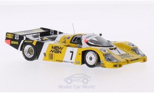 Diecast model cars Porsche 956 1985 RHD No.7 Joest Racing New Man 24h Le Mans J.Winter/P.Barrilla/K.Ludwig 1/43 Spark