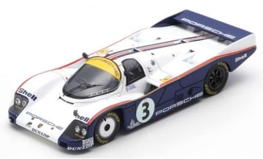 Diecast model cars Porsche 962 1985 C RHD No.3 Rothmans 24h Le Mans avec Decals A.Holbert/V.Schuppan/J.Watson 1/43 Spark