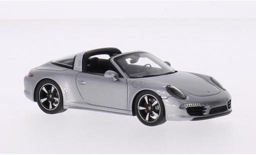 Diecast model cars Porsche 911 Targa 4S grey 2015 1/43 Spark