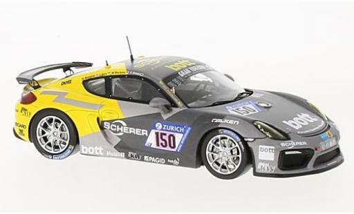 Diecast model cars Porsche Cayman GT4 (981) CS No.150 Manthey Racing 24h N&Atilde;&frac14;rburgring 2017 C.Breuer/M.Oberheim/L.Kern/M.Hennerici 1/43 Spark
