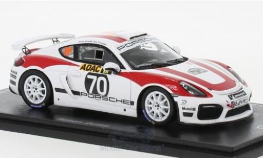 Diecast model cars Porsche 718 GT4 Clubsport R-GT No.70 Rally Germany 2018 R.Dumas 1/43 Spark