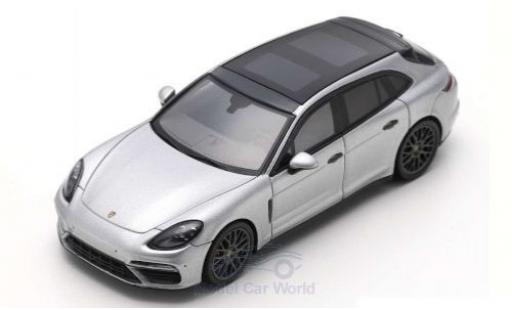 Diecast model cars Porsche Panamera Sport Turismo Turbo grey 2018 1/43 Spark