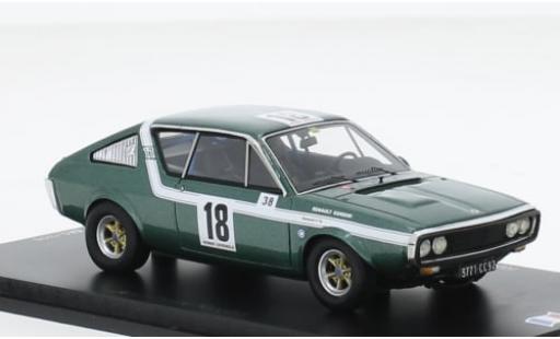 Diecast model cars Renault 17 Base No.18 Ronde Cevenole 1972 1/43 Spark