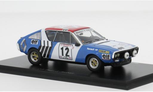 Diecast model cars Renault 17 Base Tour de Corse 1974 #12 1/43 Spark
