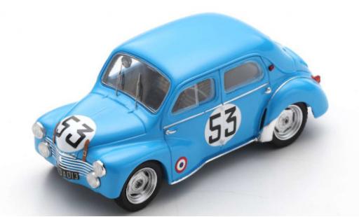 Diecast model cars Renault 4CV 1063 () No.53 24h Le Mans 1952 Y.Lesur/A.Briat 1/43 Spark