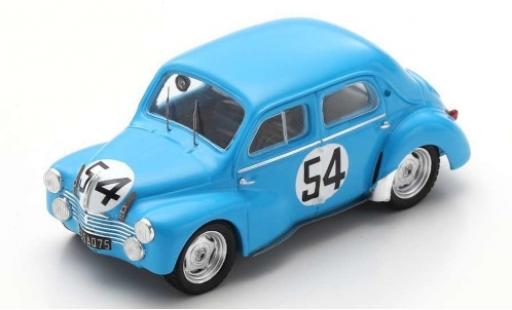 Diecast model cars Renault 4CV 1063 No.54 24h Le Mans 1952 L.Pons/P.Moser 1/43 Spark