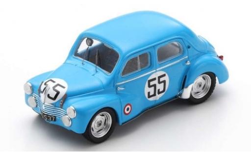 Diecast model cars Renault 4CV 1063 No.55 Jacques Lecat 24h Le Mans 1952 J.Lecat/H.Senfftleben 1/43 Spark