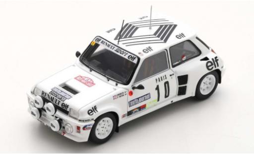 Diecast model cars Renault 5 Rallye Turbo No.10 Rally WM Rally Monte Carlo 198 D.Snobeck/J.-P.Bechu 1/43 Spark