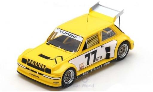 Diecast model cars Renault 5 Turbo No.77 Racing IMSA GTU Road Atlanta 1981 P.Jacquemart 1/43 Spark