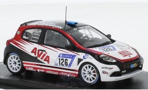 Diecast model cars Renault Clio RS Cup No.126 Avia Racing 24h N&Atilde;&frac14;rburgring 2018 S.Epp/G.Holthaus/T.Overbeck/D.Overbeck 1/43 Spark