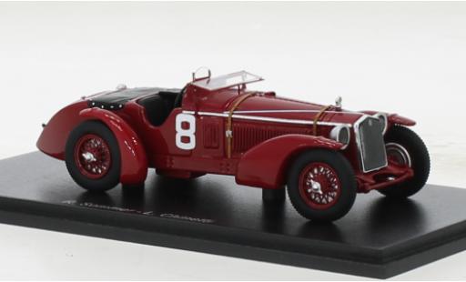 Diecast model cars Alfa Romeo 8C 2300 RHD No.8 24h Le Mans 1932 1/43 Spark