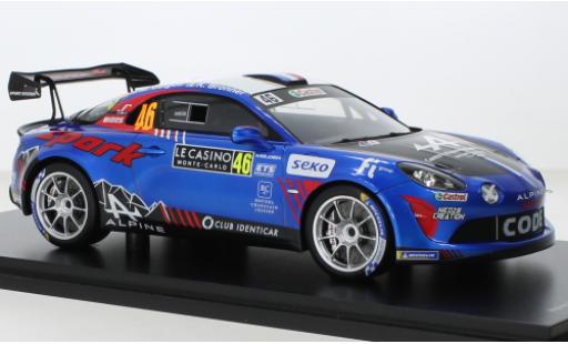 Diecast model cars Alpine A110 rgt Rally No.46 Rally WM Rally Monte Carlo 2022 1/43 Spark