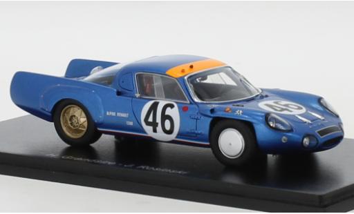 Diecast model cars Alpine A210 le mans No.46 24h 1967 1/43 Spark