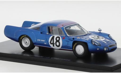 Diecast model cars Alpine A210 le mans No.48 24h 1967 1/43 Spark