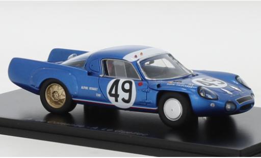 Diecast model cars Alpine A210 le mans No.49 24h 1967 1/43 Spark