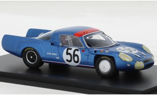 Diecast model cars Alpine A210 le mans No.56 24h 1967 1/43 Spark