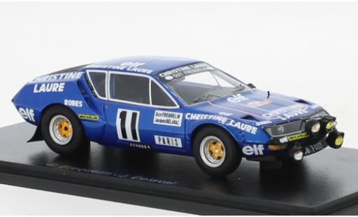 Diecast model cars Alpine A310 rallye No.11 Christine Laure Rally WM Rally Monte Carlo 1977 1/43 Spark