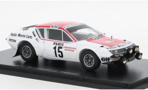 Diecast model cars Alpine A310 rallye Renault No.15 Radio Monte Carlo Rally WM Rally Monte Carlo 1976 1/43 Spark