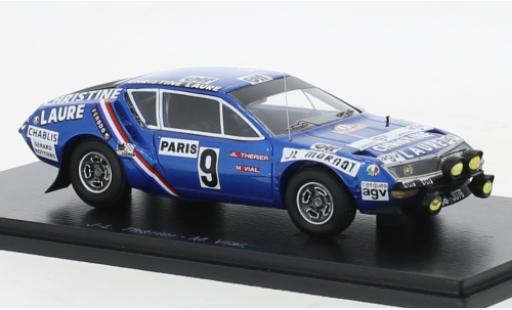 Diecast model cars Alpine A310 rallye Renault No.9 Christine Laure Rally WM Rally Monte Carlo 1976 1/43 Spark
