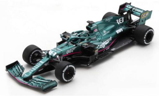 Diecast model cars Aston Martin AMR21 f1 1 No.18 Cognizant Team Cognizant formula 1 GP Italien 2021 1/43 Spark