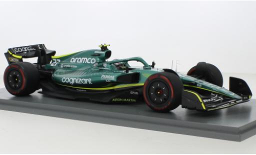 Diecast model cars Aston Martin AMR22 f1 2 No.27 Aramco Cognizant Team Cognizant formula 1 GP Bahrain 2022 1/43 Spark